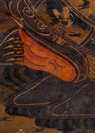 Oil Varnished Wheel Of Life | Traditional Buddhist Thangka | Wall Decors