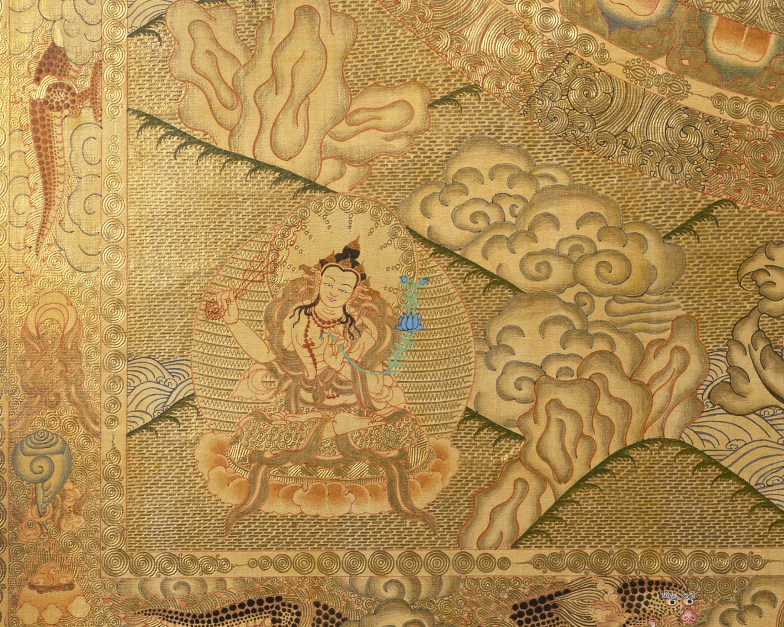 Shakyamuni Buddha Thangka | Mandala Wall Hanging