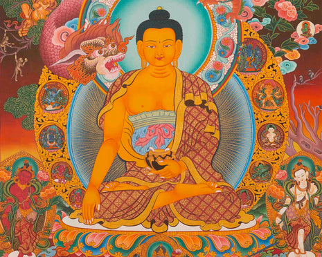 Shakyamuni Buddha Print | Religious Artwork | Wall Hanging Decoration