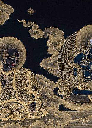Sakya Mahakala with His Retinues and Sakya Masters, A complete Set of Mahakala Thangka