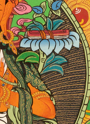 Bodhisattva Manjushree Thangka | Wall Decors