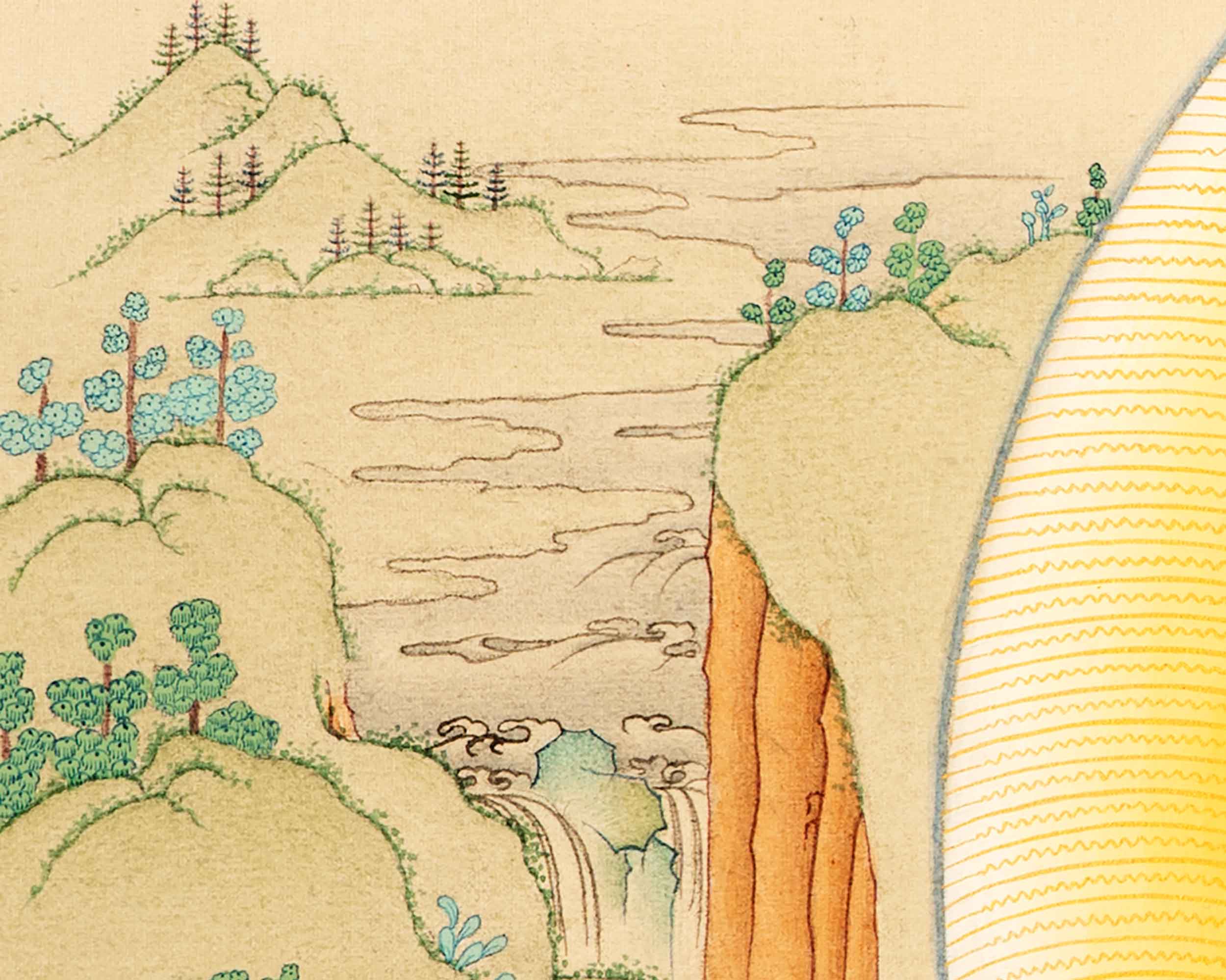 Buddha Akshobhya (Mitrupa) Thangka Print