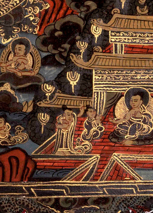 Vintage Shakyamuni Buddha Mandala  | Wall Decoration Painting