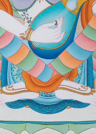 Saraswati Goddess | Deity Of Wisdom | Thangka Art