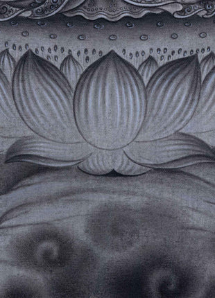 Traditional Siddhartha Gautama Drawing On Canvas | Nepali Pauba Painting Print Of Historical Buddha