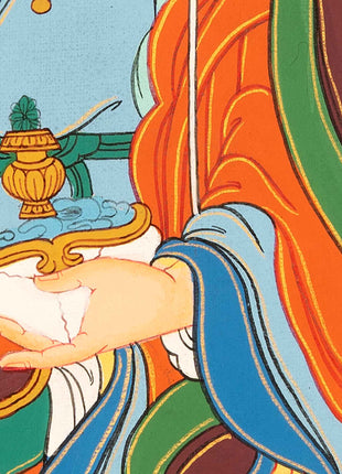 Guru Rinpoche Meditation Thangka | Traditional Buddhist Art