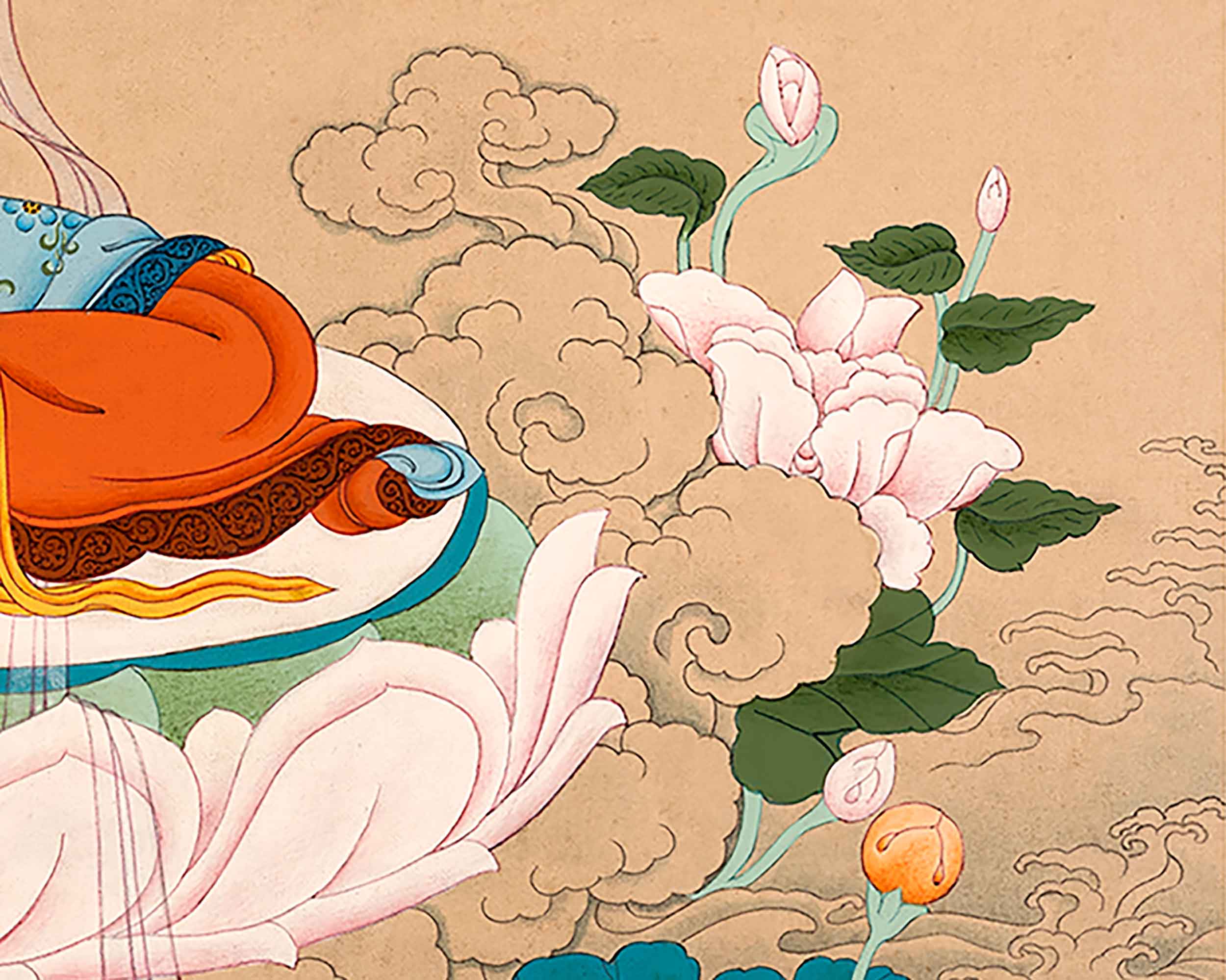 The Green Tara Tibetan Himalayan Thangka | Hand-Painted Buddhist Deity Painting