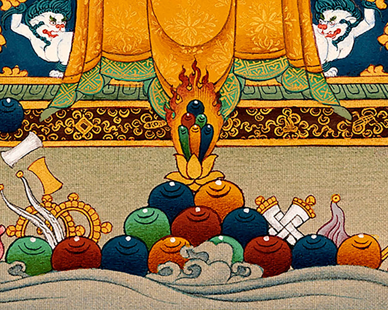Traditionally Hand-Painted Chenrezig 1000 Arms Thangka | Himalayan Buddhist Sacred Art