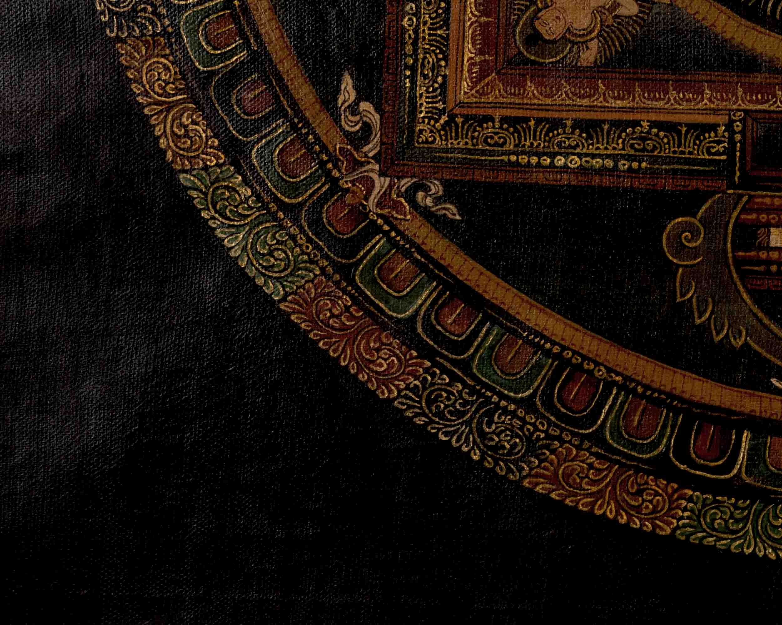 Manjushree Mandala Thangka | Traditional Tibetan Art | Wall Decors