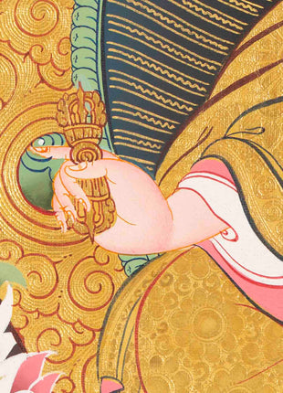 Guru Rinpoche Thangka | Traditional Handpainted Art | Wall Decors