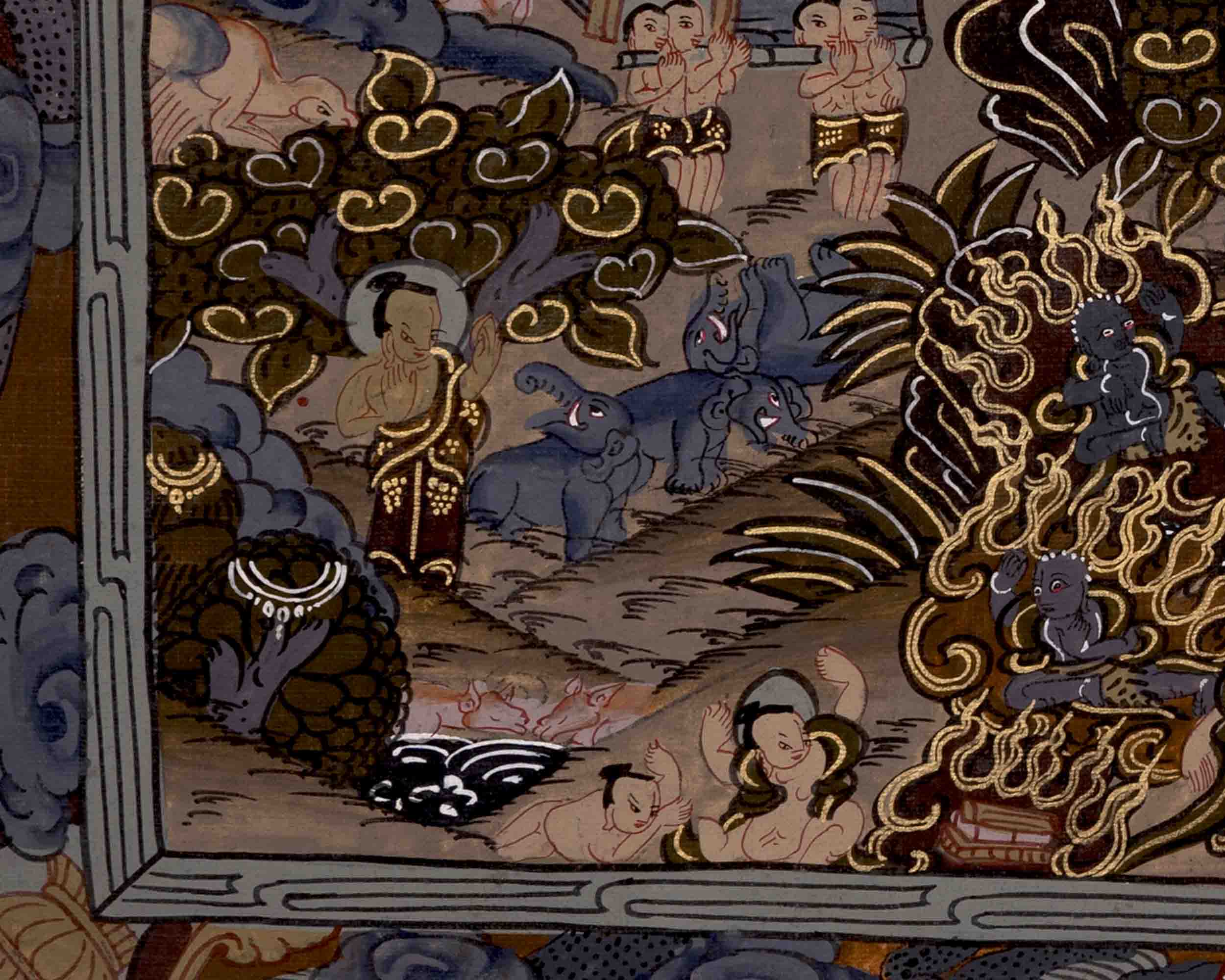 Shakyamuni Buddha Life | Wall Decors | Traditional Thangka Art