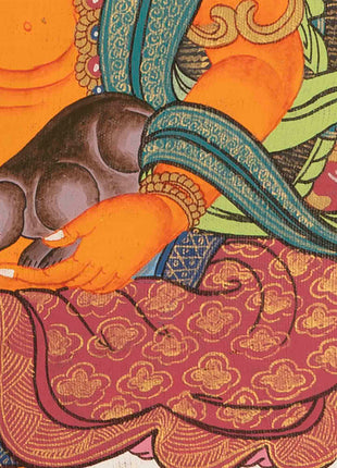 Jambala Kubera Thangka | Buddhist Wall Decors