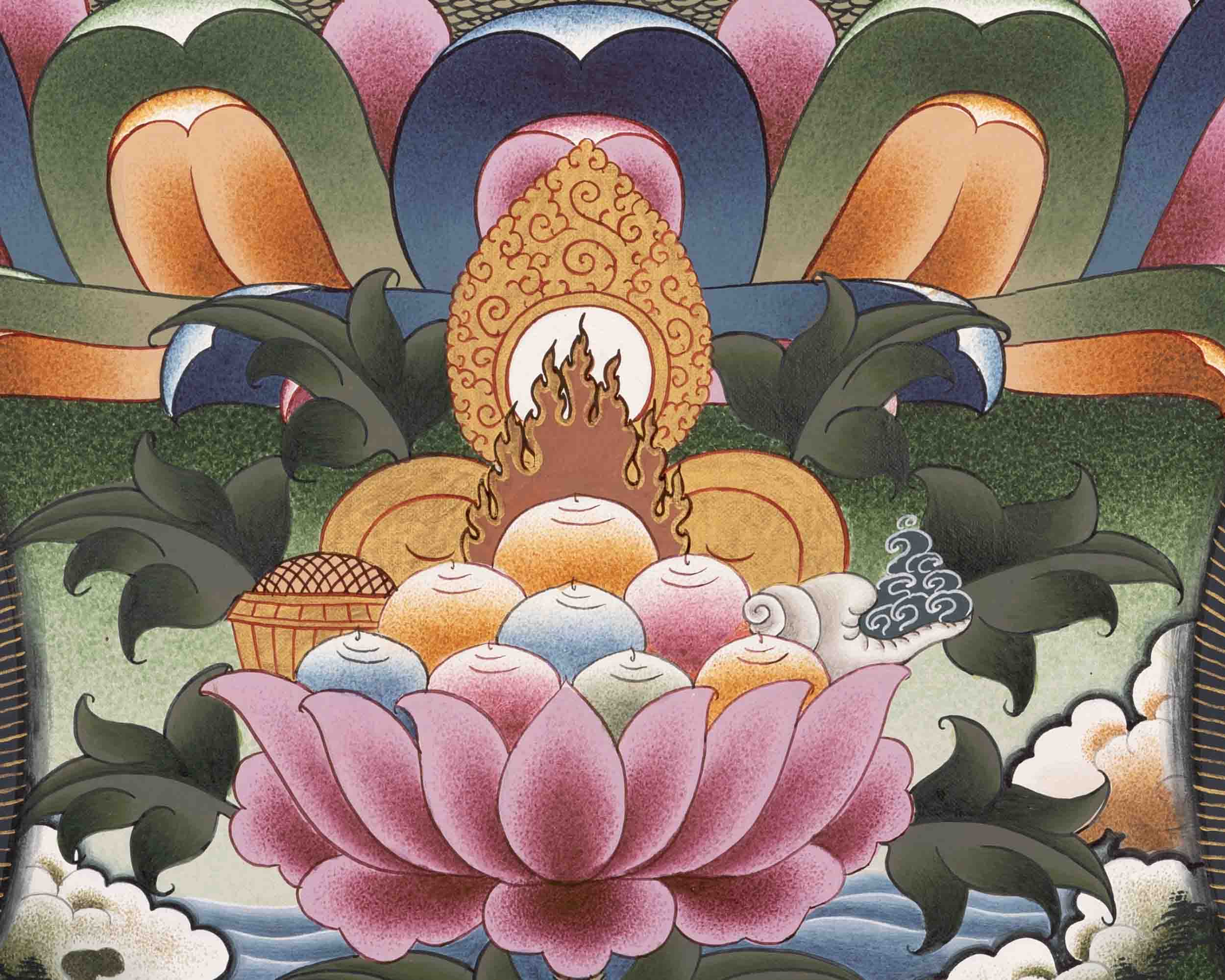 Shakyamuni Buddha Thangka | Yoga Meditation Canvas Art