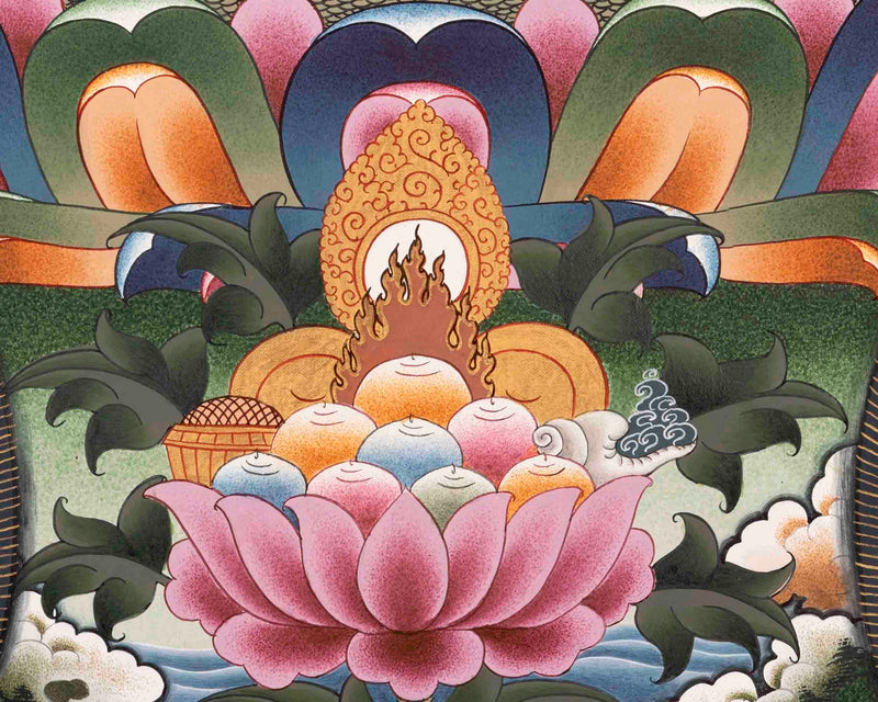 Shakyamuni Buddha Thangka | Yoga Meditation Canvas Art