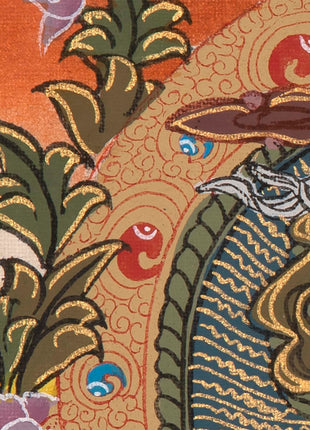 Vaisravana Tibetan Thangka | God Of Wealth | Wall Decors