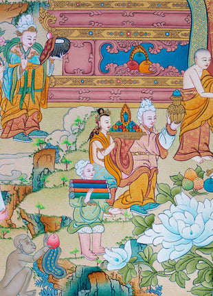 White Tara Thangka, High Quality Tara Thangka Print