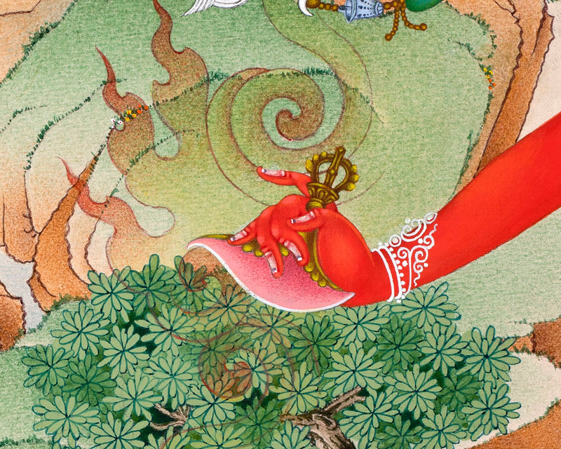 Vajrayogini Thangka Print | The Red Dakini of Vajrayana