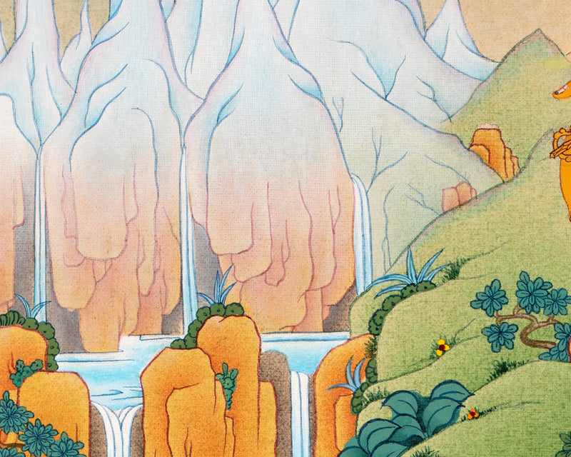 Manjushri Thangka | Traditional Tibetan Art