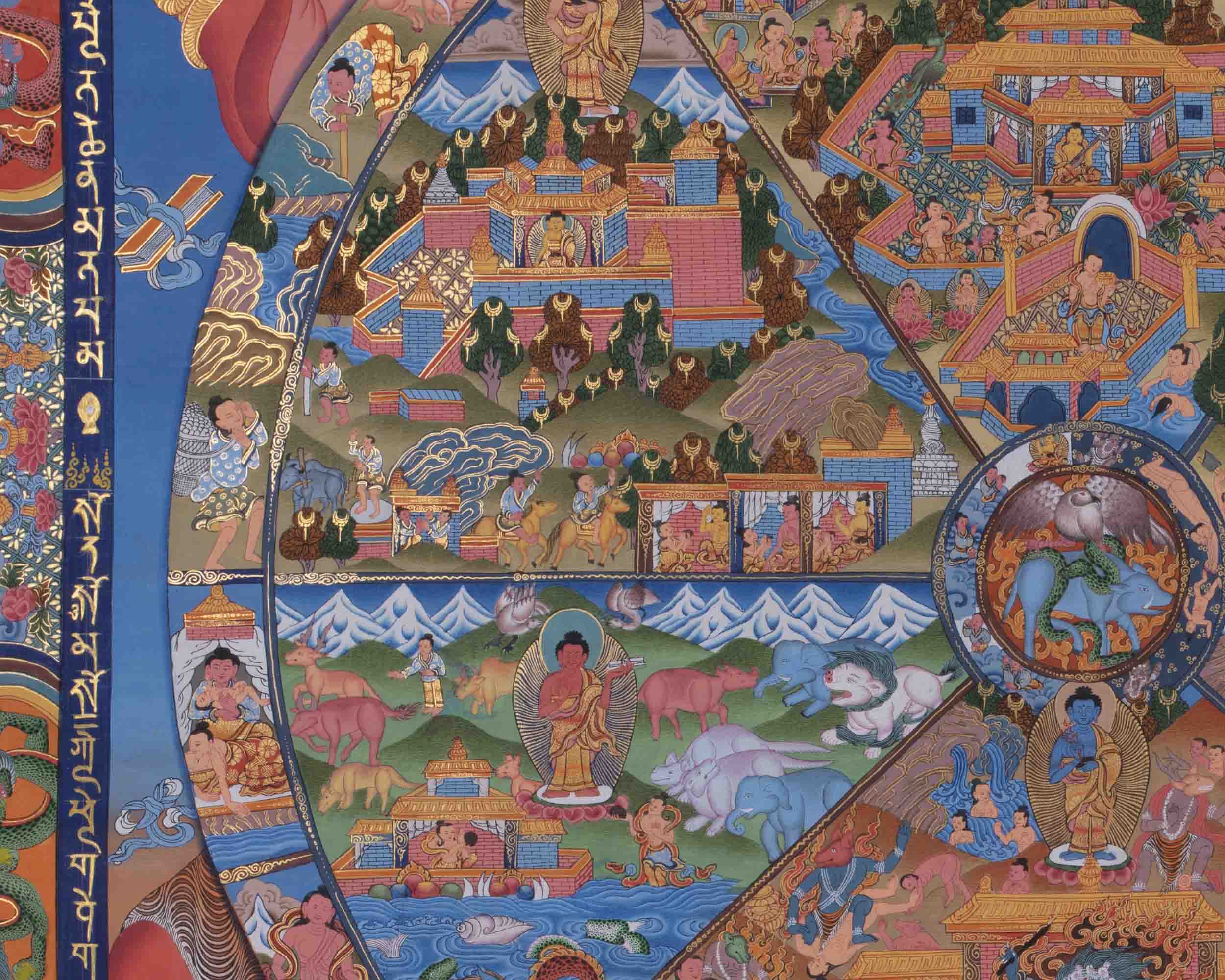 Bhavachakra Thangka | Wall Hanging Decorations