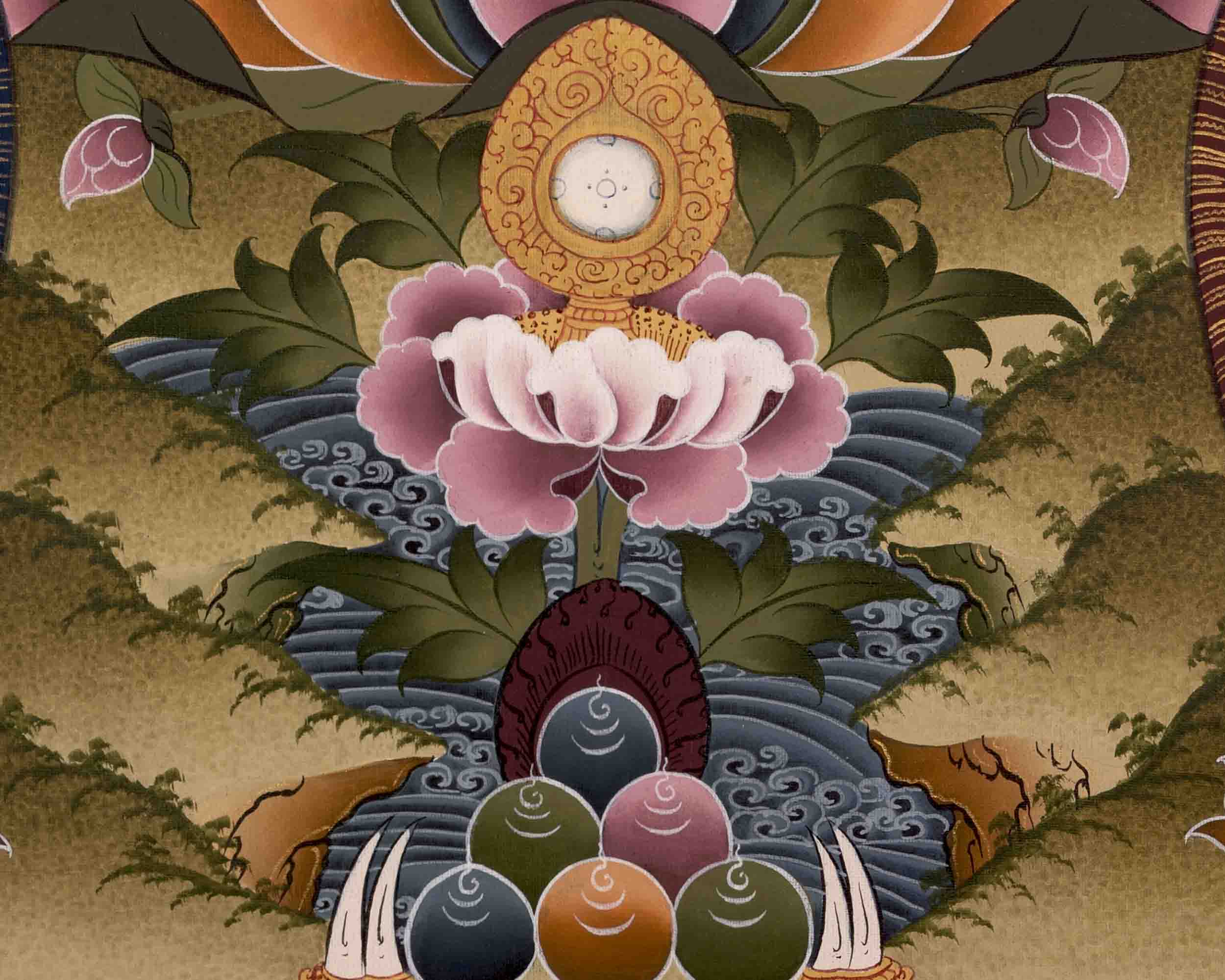 Amitabha Buddha Art | Traditional Tibetan Thangka | Wall Decors