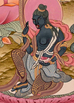 Green Tara Thangka Painting | Buddhist Gifts | Wall Decors