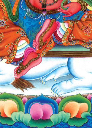 Traditional Himalayan Red Tara Thangka Print | Thangka Prints For Home Decor