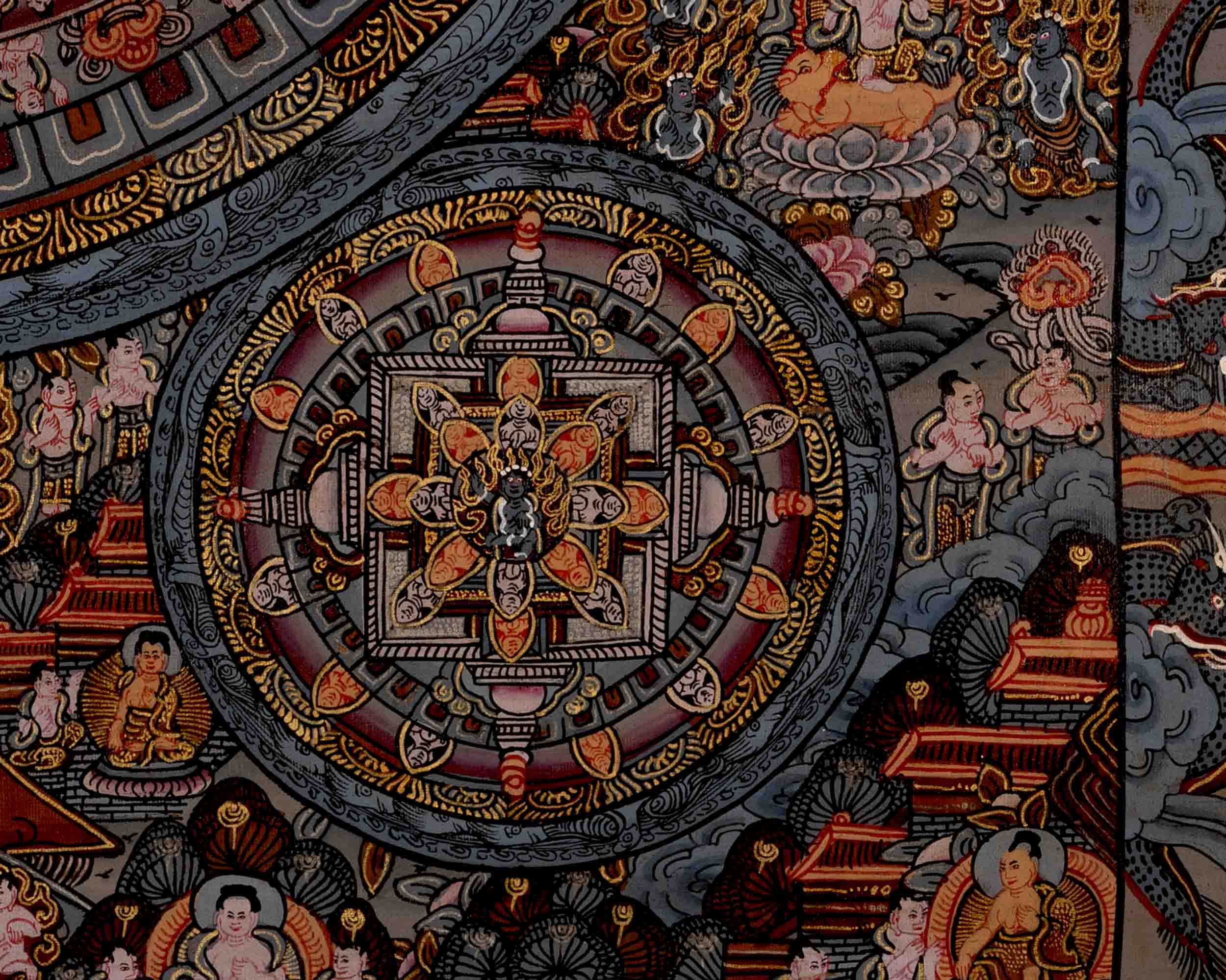 Traditional Mandala Thangka | Traditional Tibetan Art | Wall Decors