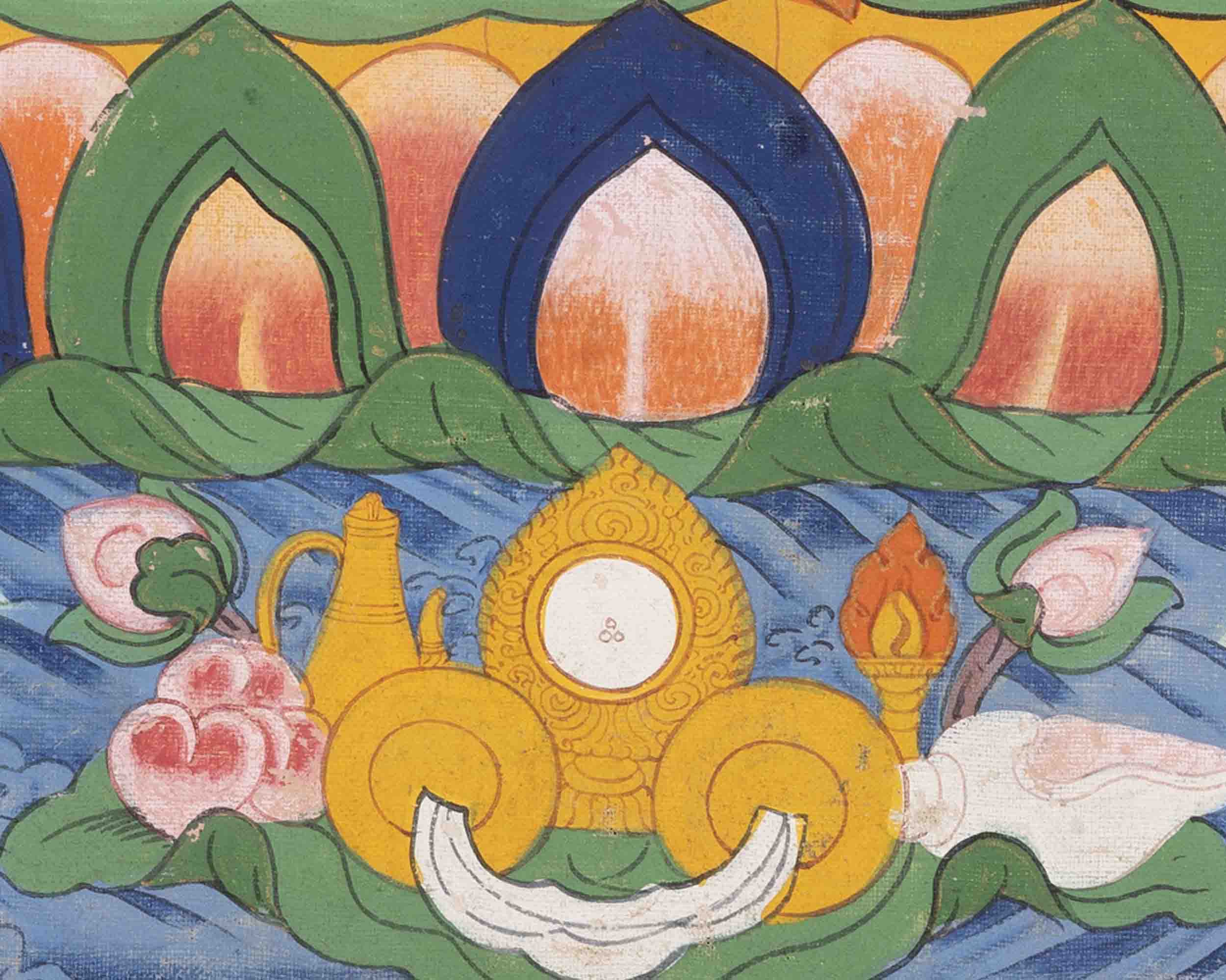 Vintage Shakyamuni Buddha | Traditional Buddhist Thangka | Wall Decors