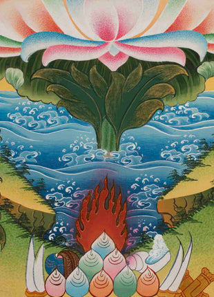 Avalokitesvara Chenresig Thangka | Religious Buddhist Art | Wall Decor