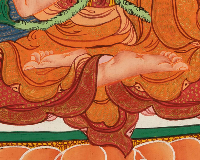 Tsongkhapa Tibetan Thangka | Art Painting for Meditation