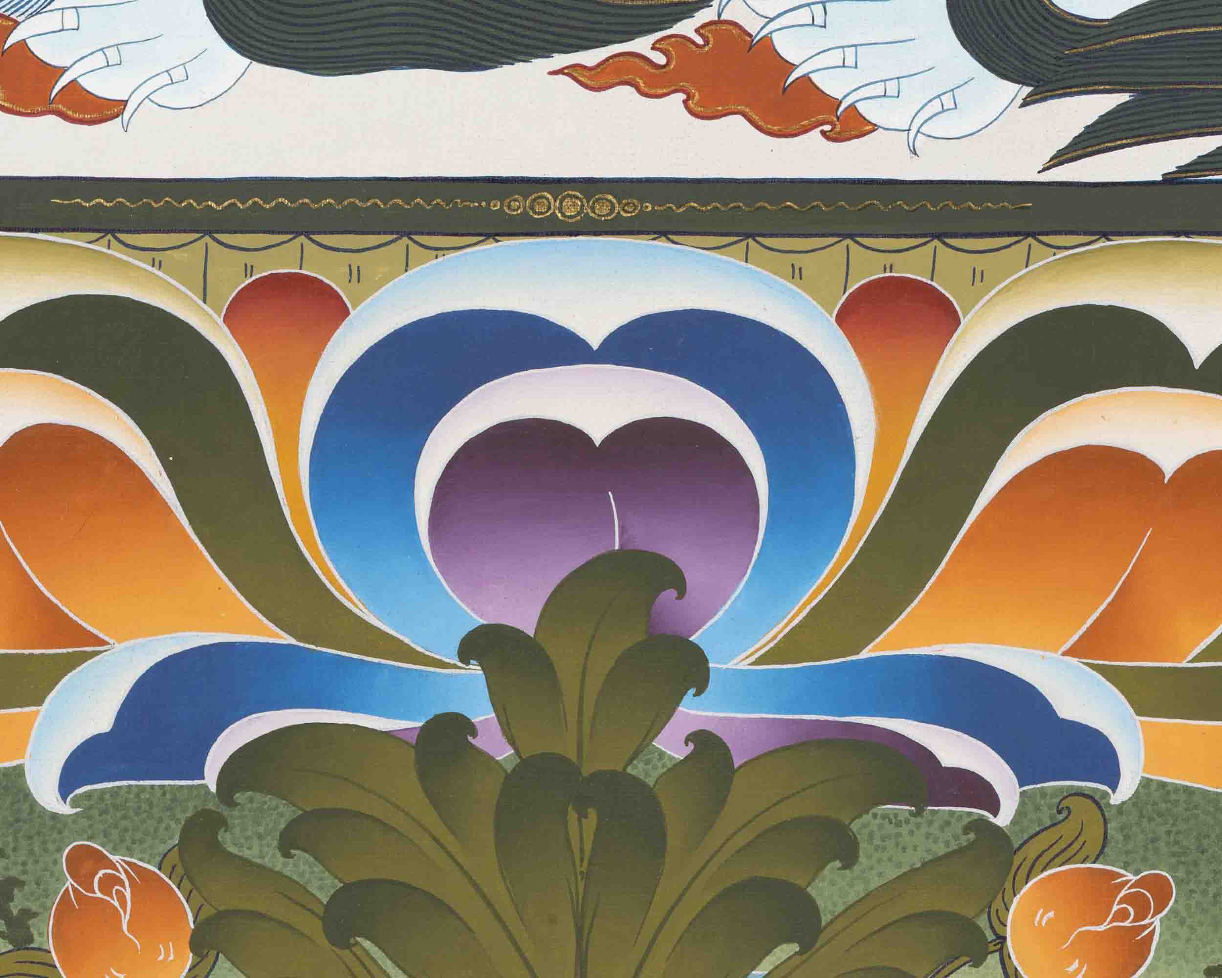 Namtose Thangka | Wealth Deity | Religious Wall Decors