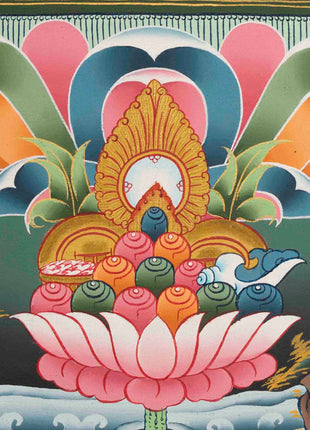 White Tara Thangka | Female Bodhisattva Art | Religious Wall Decors