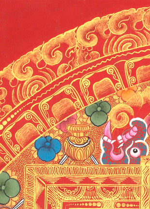 Chenresig Mandala | Traditional Tibetan Thangka | Wall Decors