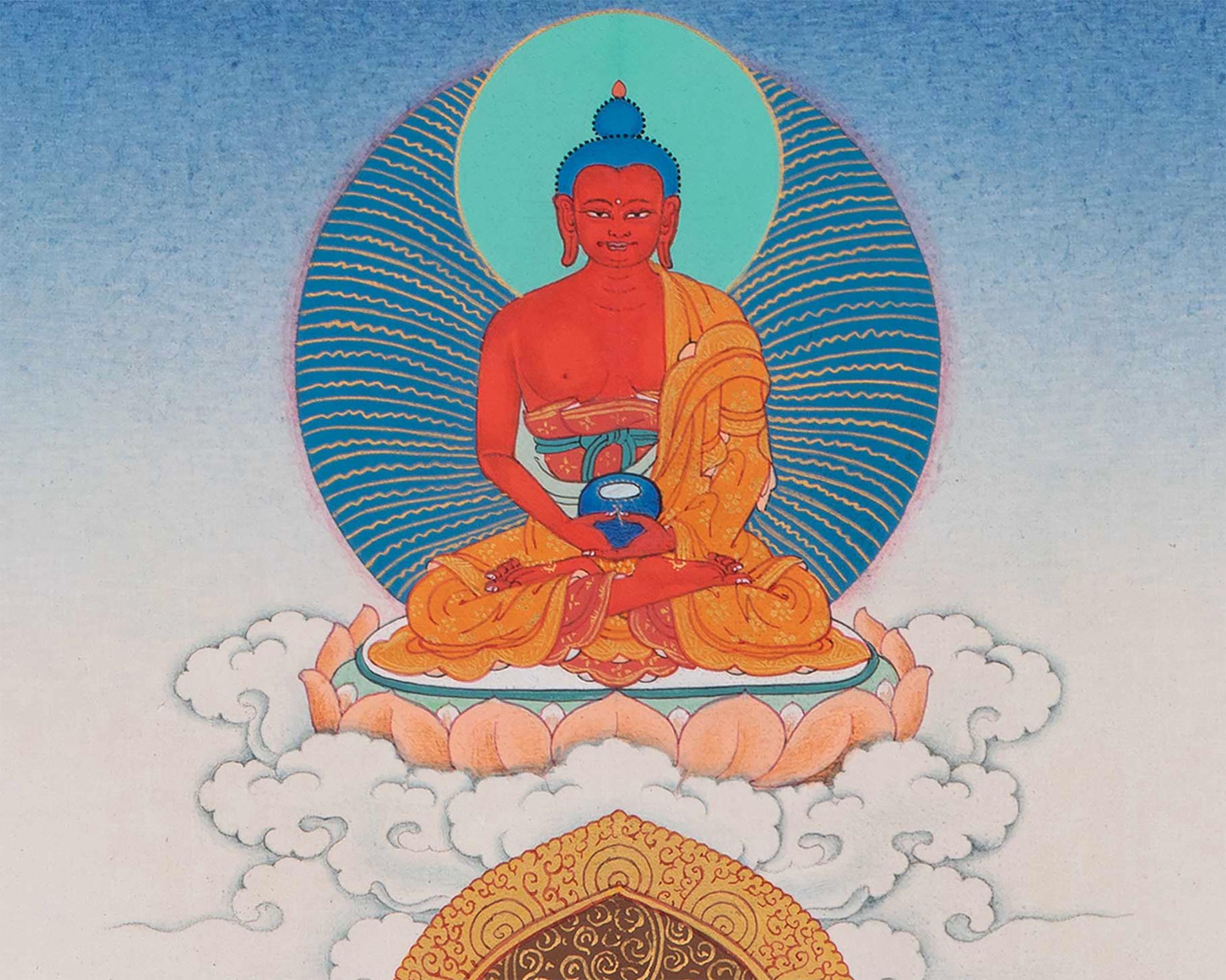Bodhisattva Thangka Art | 1000 Armed Avalokiteshvara | Manjushri | Vajrapani | Amitabha