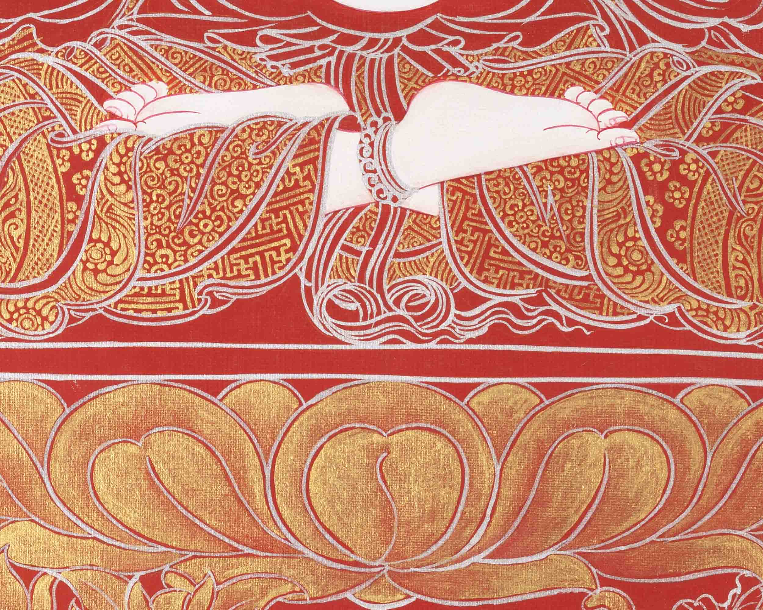 Bodhisattva Chenresig Thangka | Religious Buddhist Painting