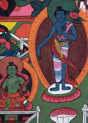 Green Tara Thangka | Religious Buddhist Painting | Wall Decors