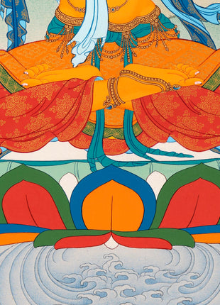 Manjushri Thangka Art | Traditional Karma Gadri Style