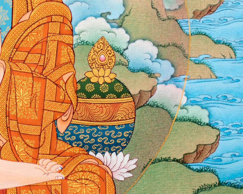 Kadampa Meditation Thangka | Sacred Art for Daily Practice