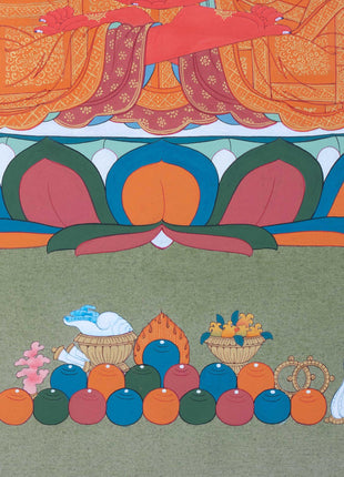 Amitabha Buddha Painting | One Of The Five Cosmic Buddhas | Thangka Art