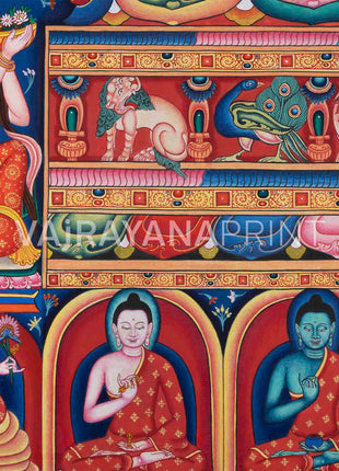 High-Quality Print Of Buddha Vairocana | Transcendent Buddha Of Vajrayana Buddhism