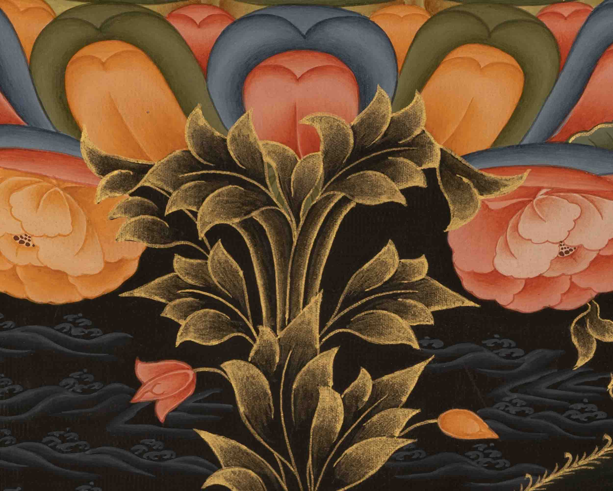 Avalokiteshvara Chenresig | Traditional Tibetan Thangka | Religious Wall Decor