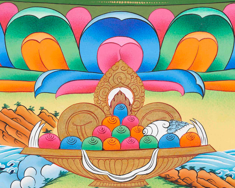 Shakyamuni Buddha Thangka | Traditional Buddhist Art | Wall Decors