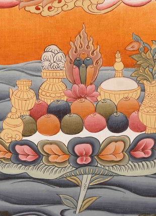Green Tara Painting | Healing Female Deity | Traditional Tibetan Thangka