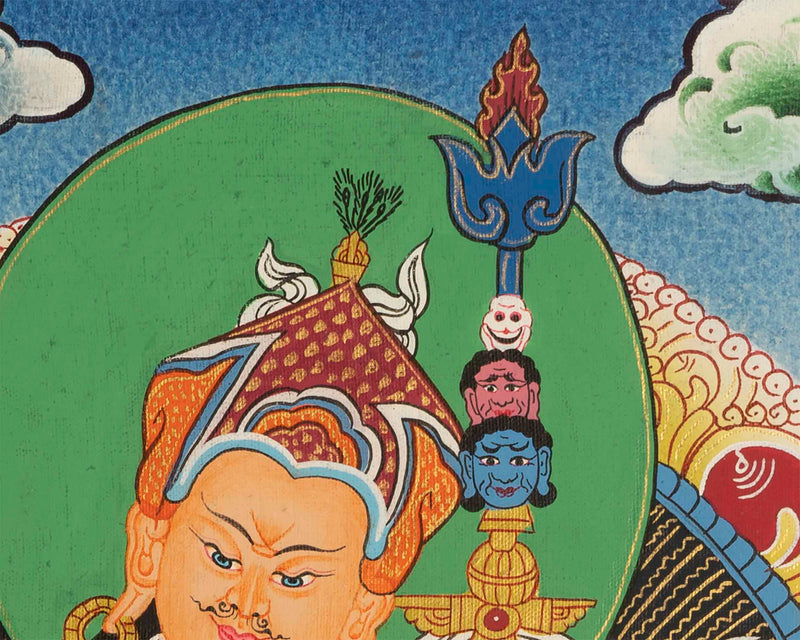 Guru Rinpoche Thangka | Spiritual Wall Decor
