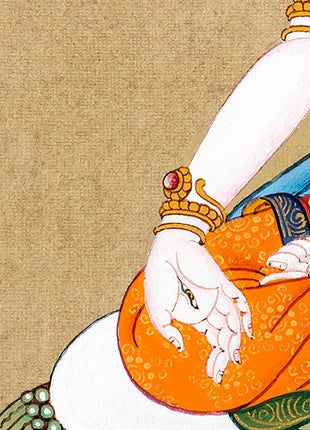 White Tara Meditation Thangka | Traditionally Hand Painted Art