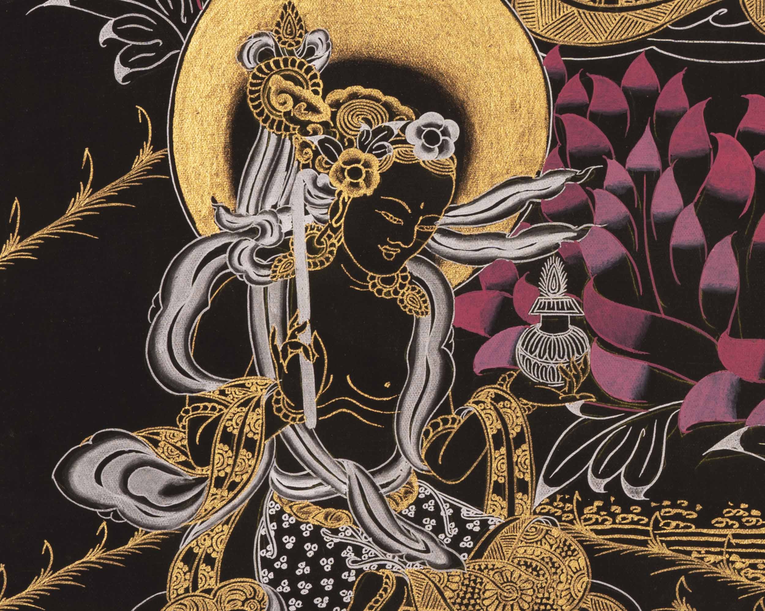Guru Rinpoche Thangka | Traditional Tibetan Art | Wall Decors