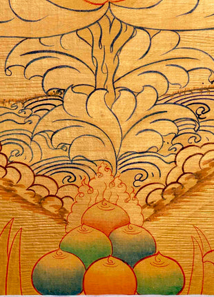 Hand-Painted White Tara Thangka | Wall Hanging Decor