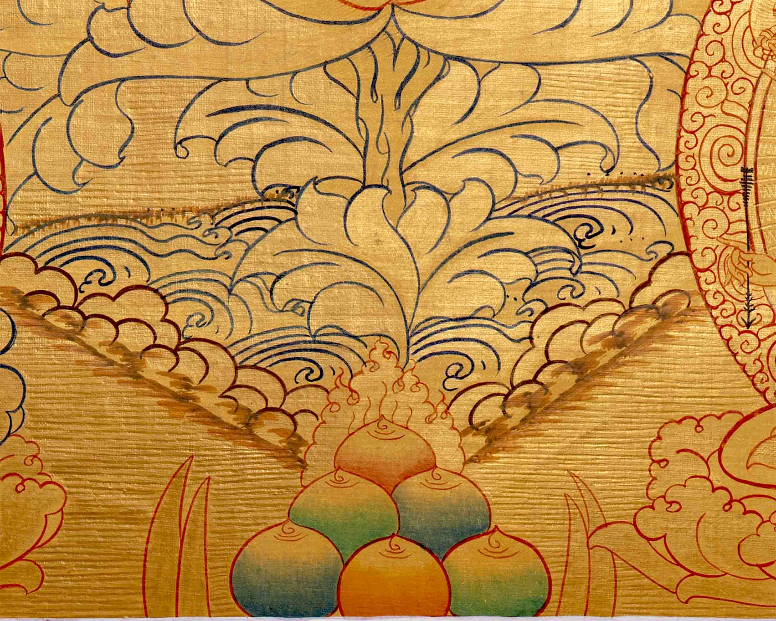Hand-Painted White Tara Thangka | Wall Hanging Decor