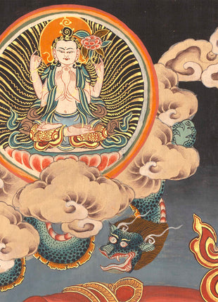 Wheel Of Life Thangka | Hand-Painted Tibetan Buddhist Thangka