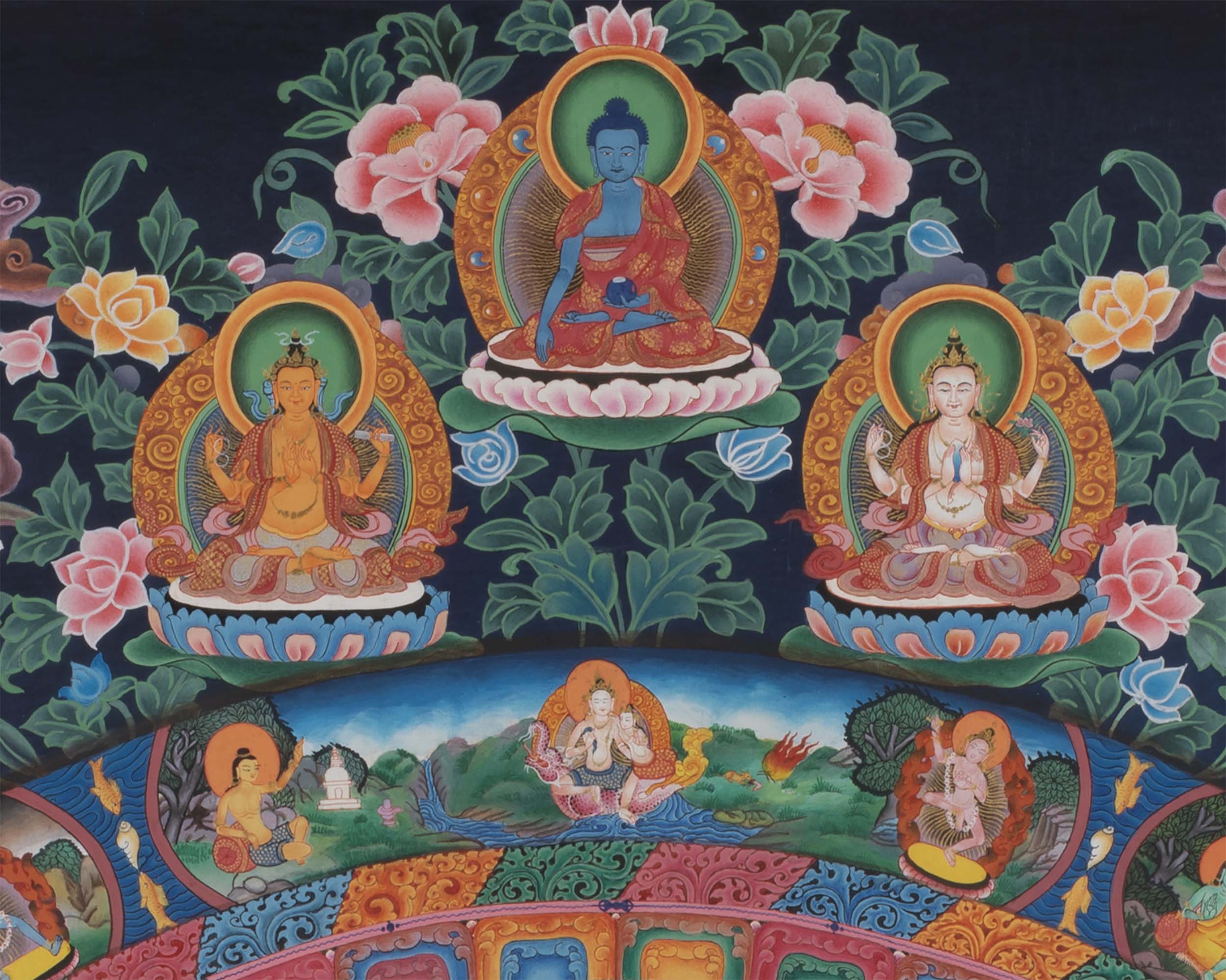 Chakrasamvara Mandala Prints | Newari Style Painted Art